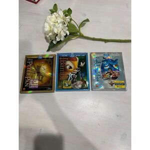 Disney Diamond Edition Blu-ray DVD Lot Peter Pan Bambi Aladdin Sealed NEW